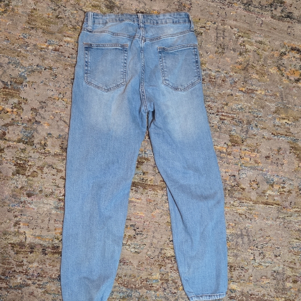 Wild Fable Light Blue Distressed Boyfriend Jeans Size 2 - Picture 3 of 3
